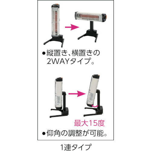 【11/19-11/22 ポイント10倍】【代引不可】デンソー 遠赤外線ヒーター 床置きタイプ EU-45R 200V 4500W 業務用暖房　ハイパワー 大型ストーブ　日本製