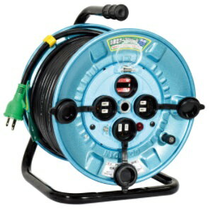 日動工業(NICHIDO)オープンリールPWO-EK33屋外型 過負荷・漏電保護兼用 電工ドラム 自動巻き オートリ..