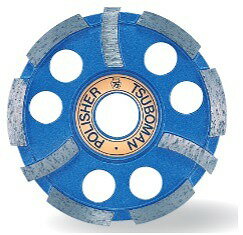 ツボ万 ダイヤモンドポリッシャ ポリッシャS字100(20穴) FWM-100Sx20 (ショックアブソーバー無し)