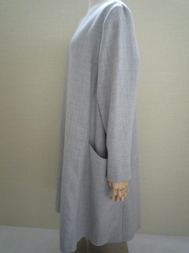 【新古品】23区 ニジュウサンク ワンピース 大きいサイズ 新品タグ付き タグ付きの未使用品 グレー系 46 lincrowd-10000080 ブランドリユース・リンクラウド サンプル画像3