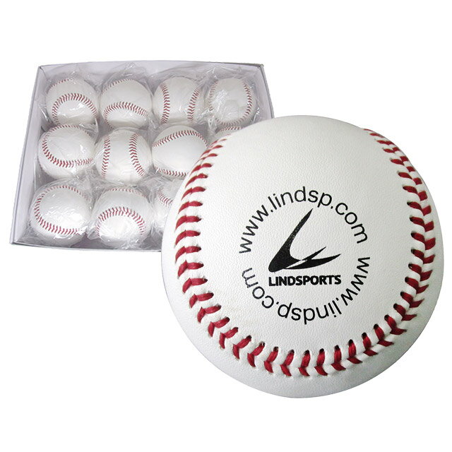 硬式野球 公式試合球 1ダース 12球入 高品質 A革 硬式試合球 硬式練習球 バージンウール100％ 日本製牛革 LINDSPORTS リンドスポーツ