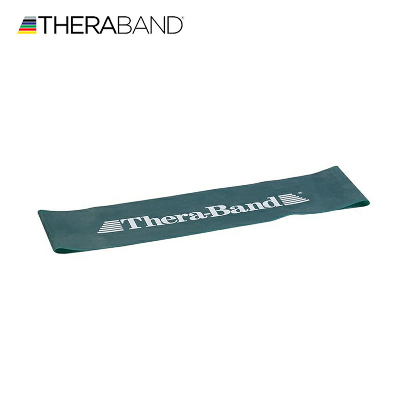 セラバンド TheraBand セラバンドループ グリーン 緑 ヘビー Mサイズ 円周60cm トレーニングチューブ エクササイズバンド LINDSPORTS リンドスポーツ