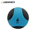 メディシンボール ひもなし 4kg トレーニングボール ウエイトボール LINDSPORTS リンドスポーツ