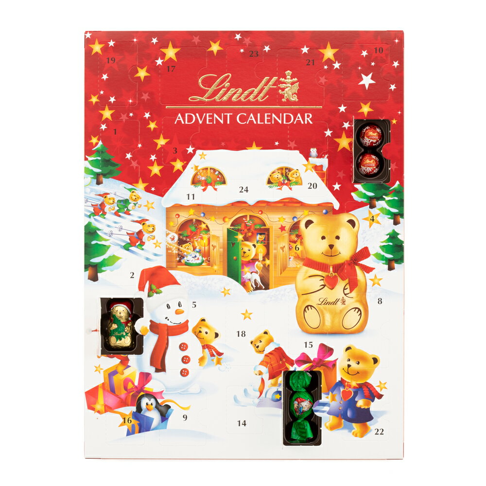 リンツチョコレート Lindt クリスマス　リンツテディアドベントカレンダー2020