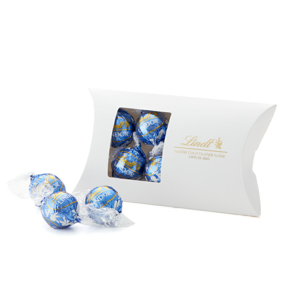 【今だけ1粒増量！】リンツ Lindt チョコレート リンドール ミルク＆ホワイト 6個入 ｜父の日 チョコ トリュフ ギフト プレゼント プチギフト おしゃれ 可愛い 洋菓子 スイーツ お菓子 個包装 小分け リンツチョコ 誕生日 手土産 内祝い お礼 お返し 職場 退職 転職 3