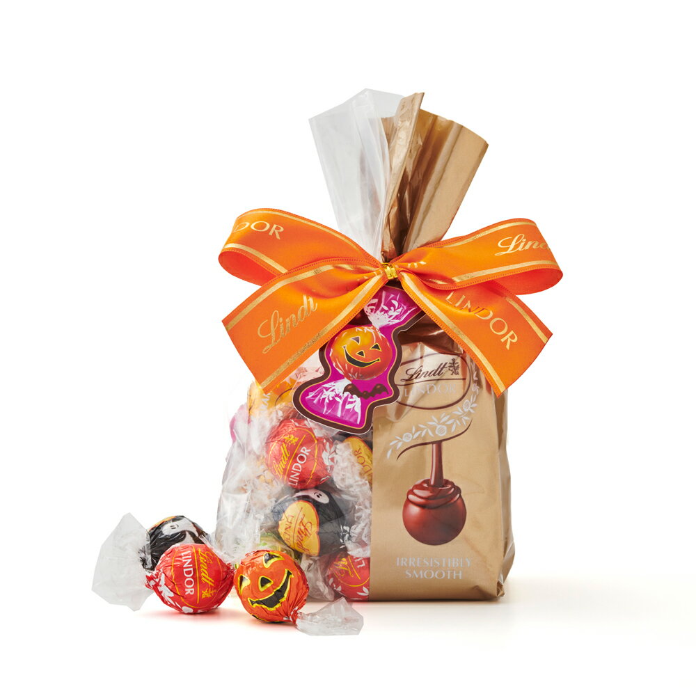 敬老の日 リンツ Lindt チョコレート リンドール ファミリーパック ハロウィン 40個入｜敬老の日 チョコ ギフト プレゼント 可愛い スイーツ お菓子 おしゃれ 個包装 おつまみ 小分け リンツチョコ 誕生日 手土産 お礼 お返し 職場■ミニショッパー■