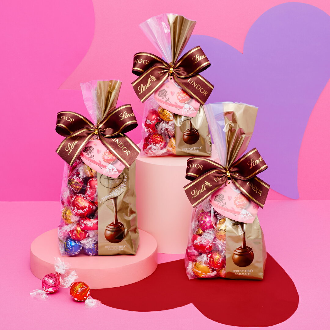 バレンタイン リンツ Lindt チョコレート リンドール ファミリーパック 20個入｜バレンタイン ギフト スイーツ お菓子 洋菓子 チョコ 詰め合わせ 個包装 プチギフト 可愛い 手土産 結婚祝い 内祝い お礼 誕生日 職場 転職 家族