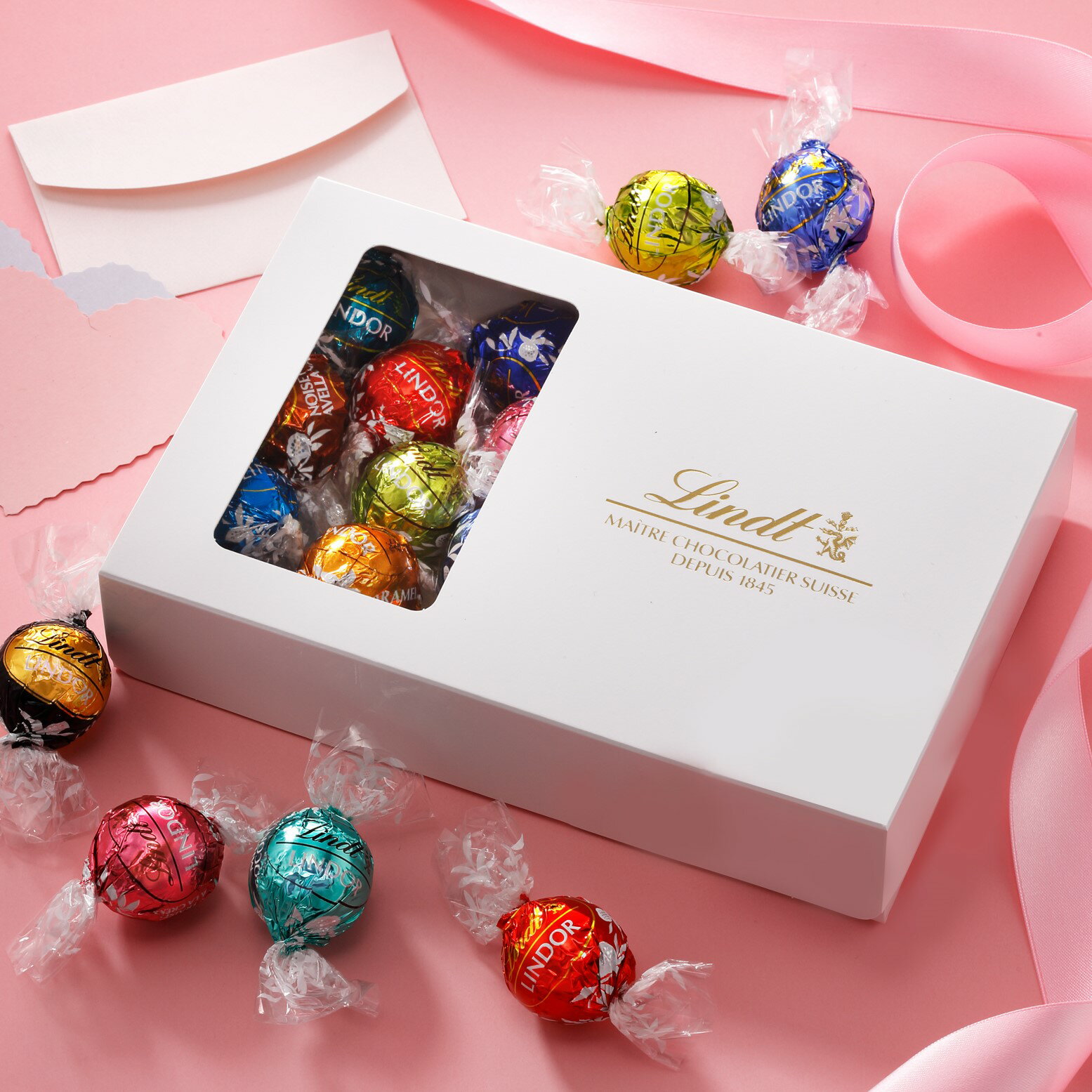 送料無料 リンツ Lindt チョコレート リンドール 23個入り テイスティングセット｜ ギフト 洋菓子ギフト かわいい お菓子 スイーツ プレゼント 可愛い 手土産 リンツチョコ 誕生日 バレンタイン 冬ギフト 退職 職場