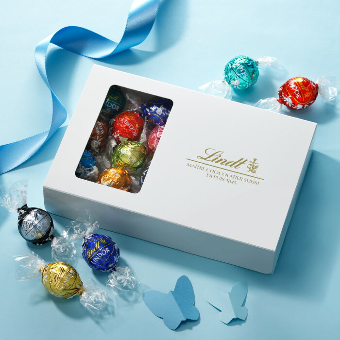 敬老の日2022 リンツ Lindt チョコレート リンドール 23個入 テイスティングセット ｜ プレゼント ギフト スイーツ お菓子 チョコ 詰め合わせ 個包装 プチギフト かわいい おしゃれ 洋菓子 誕生日 お土産 手土産 内祝い お返し お礼 職場 リンツチョコ