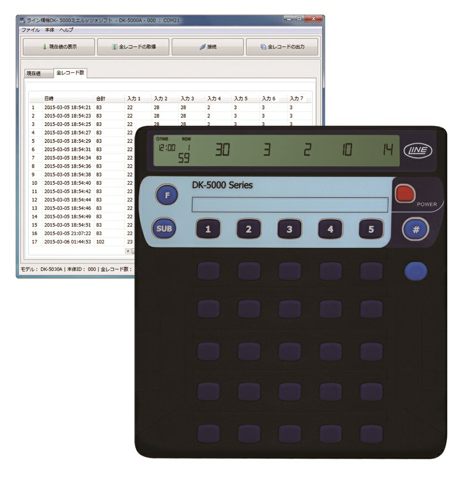 30入力イベントタイムレコーダー　DK-5030B