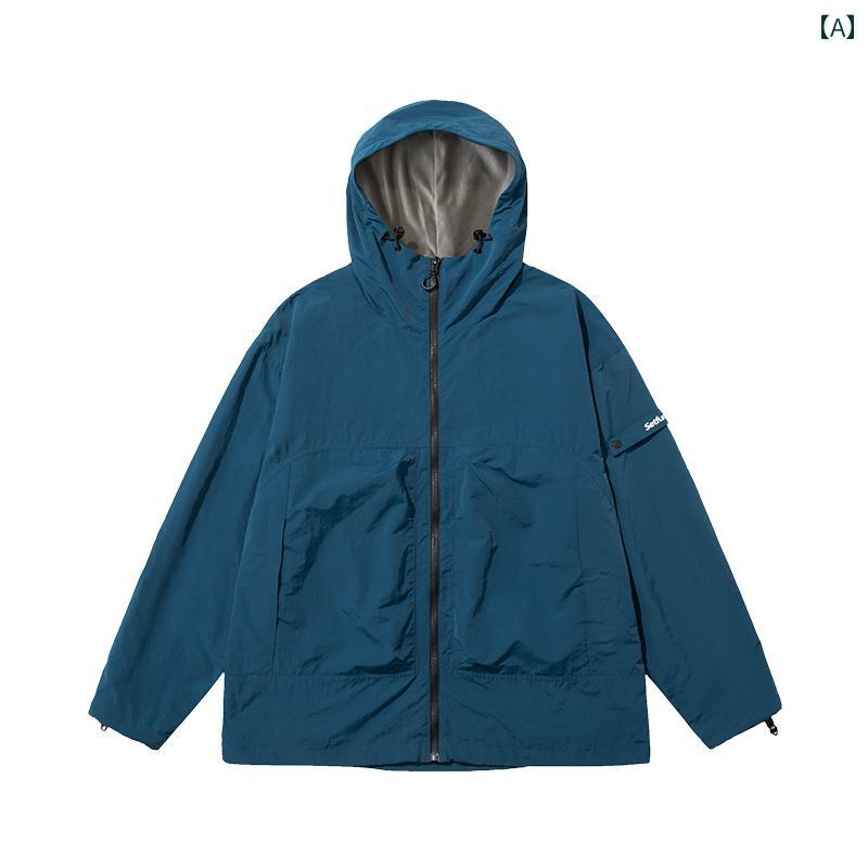 春秋 アウターウェア ソフトシェル レディース アウトドア ゆったり 防水 防風 ジャケット ウィンドブレーカージャケット