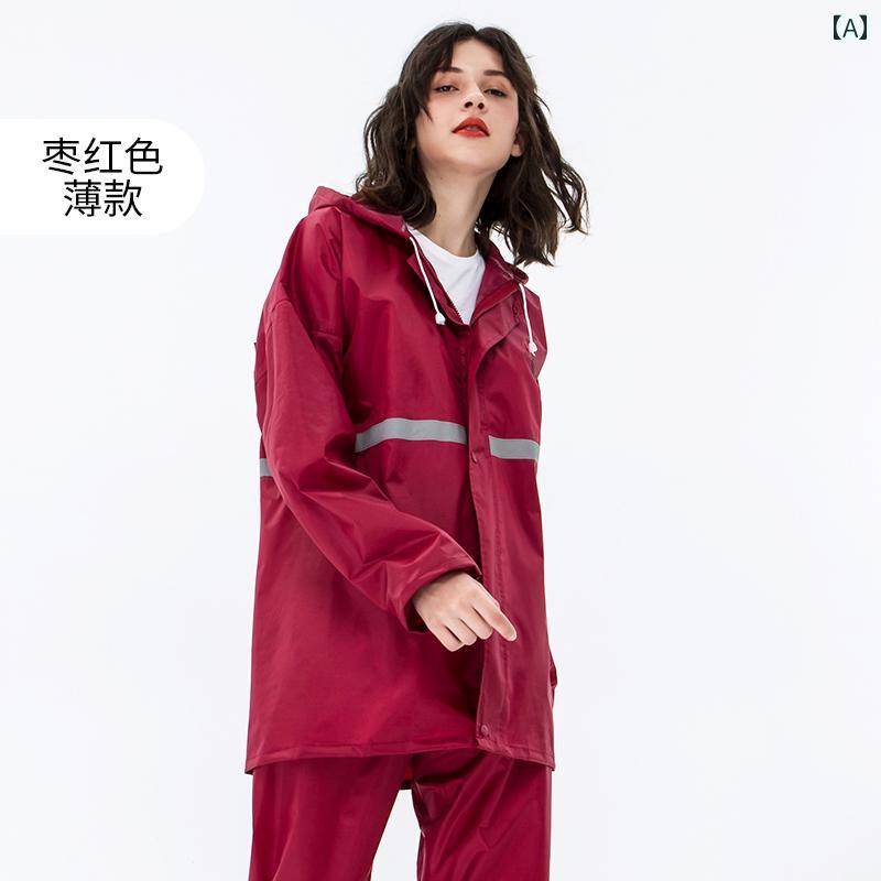 大人用 スプリット 防水 男女兼用 薄型 フルボディ サイクリング スーツ バッテリー カー レインコート カジュアル 素材: ポリエステルサイズ: S M L XL XXL XXXL XXXXL