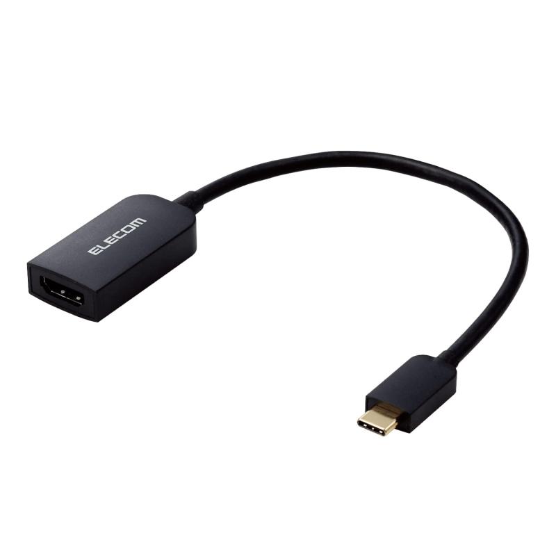 GR USB-C HDMI ϊ (USB C to HDMI 60Hz ϊA_v^) ~[OΉ d|[gt Power DeliveryΉ 0.15m yiPhone15 Ή؍ρz ubN