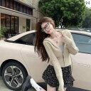 韓国 ツイスト ニット ジッパー フード 付き ショート セーター ジャケット 女性 スリム カーディガン トップス ブラック ブルー グレー ピンク