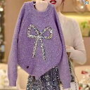 ガーリー 冬用 年 女の子 冬服 プリンセス ドレス パープル 長袖 リボン ラウンドネック