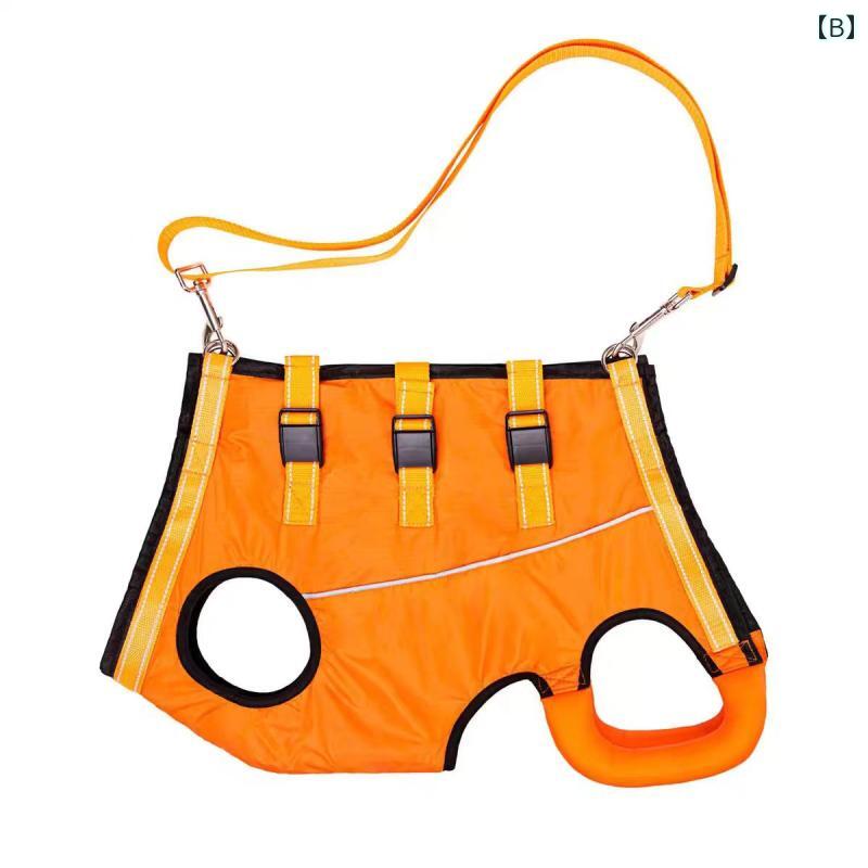 ペット 犬 歩行補助 ベルト シニア 障害 高齢 階段 上り 下り 前後 脚具 サポート リハビリ リード ハーネス メッシュ素材 2