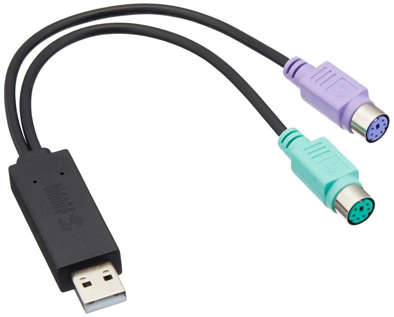 TTvC(Sanwa Supply) USB-PS/2ϊRo[^ USB-CVPS6