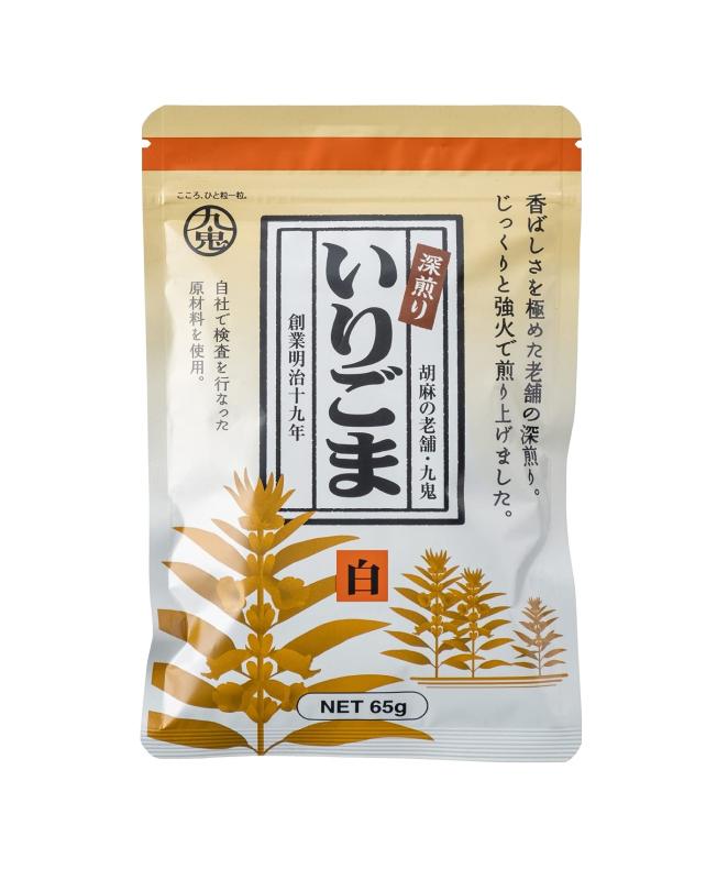 九鬼産業 九鬼 深煎り いりごま65g ×10袋