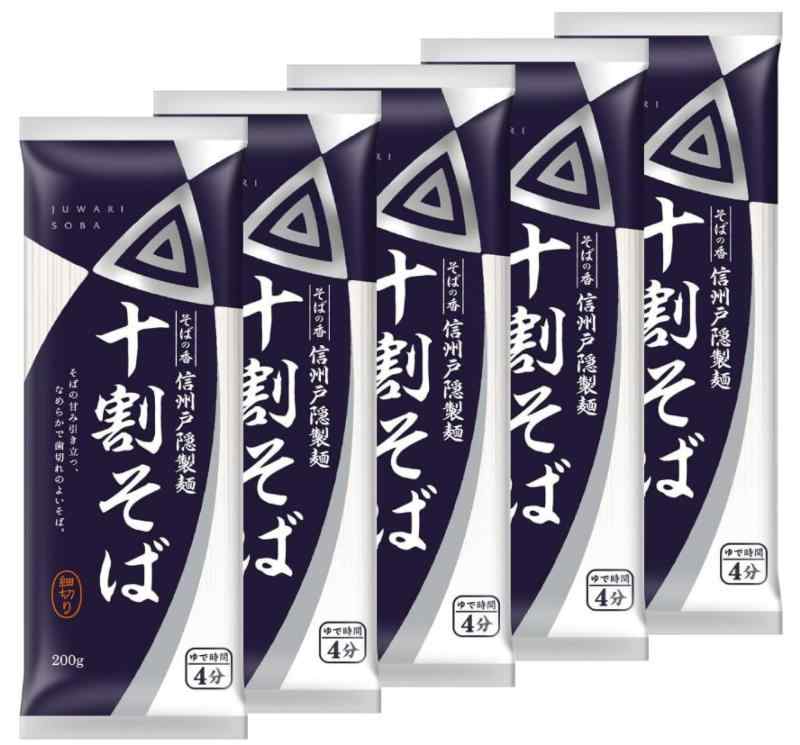 楽天LINEAR shop日清製粉ウェルナ そばの香 信州戸隠製麺 十割そば 200g ×5袋