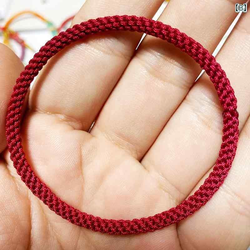 干支 レッド ロープ シームレス コーン ノット バックル レス フットロープ 編 組 ...