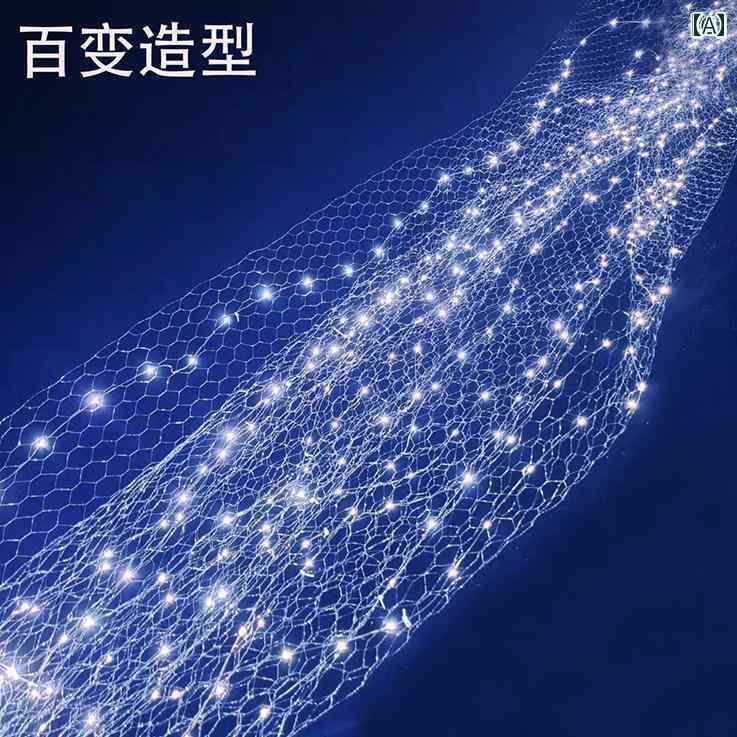 結婚式 星空 ワイヤー 形状 ネット ライト 付き ショッピング モール 網 タイツ シーン レイアウト 天..