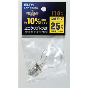 ELPA ミニクリプトン球 10%節電タイプ E17 110V