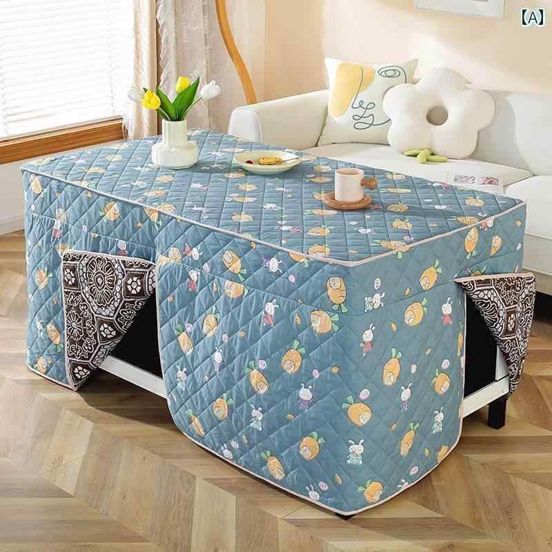 防火 カバー 厚手 電気 ストーブ 長方形 コーヒー テーブル ヒーター 加熱 綿 クロス こたつ 机 ダイニ..