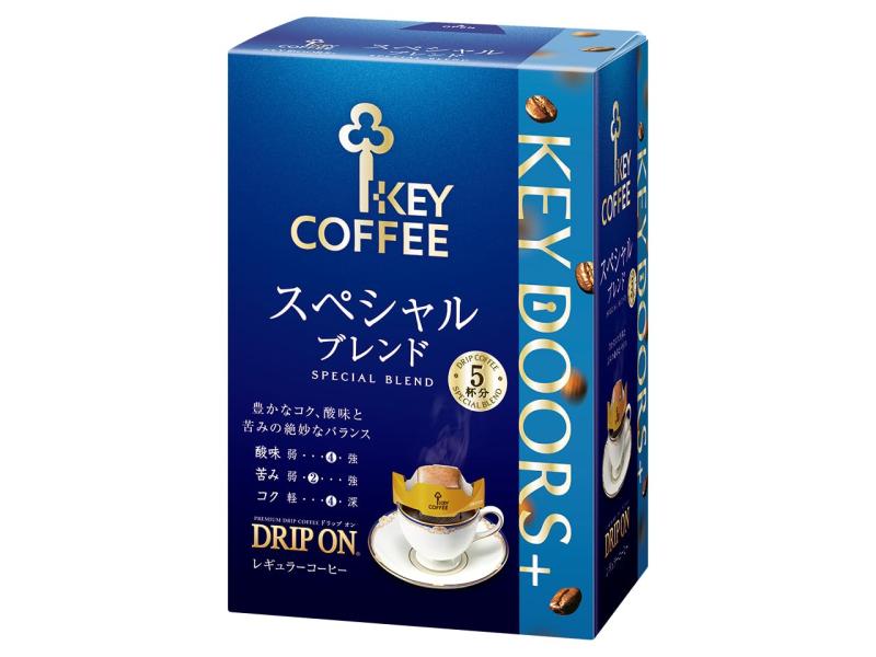 キーコーヒー スペシャルブレンド　コーヒー キーコーヒー DRIP ON (ドリップオン) スペシャルブレンド 1箱(5杯分) ×5箱 レギュラー(ドリップ) 8グラム (x 25)