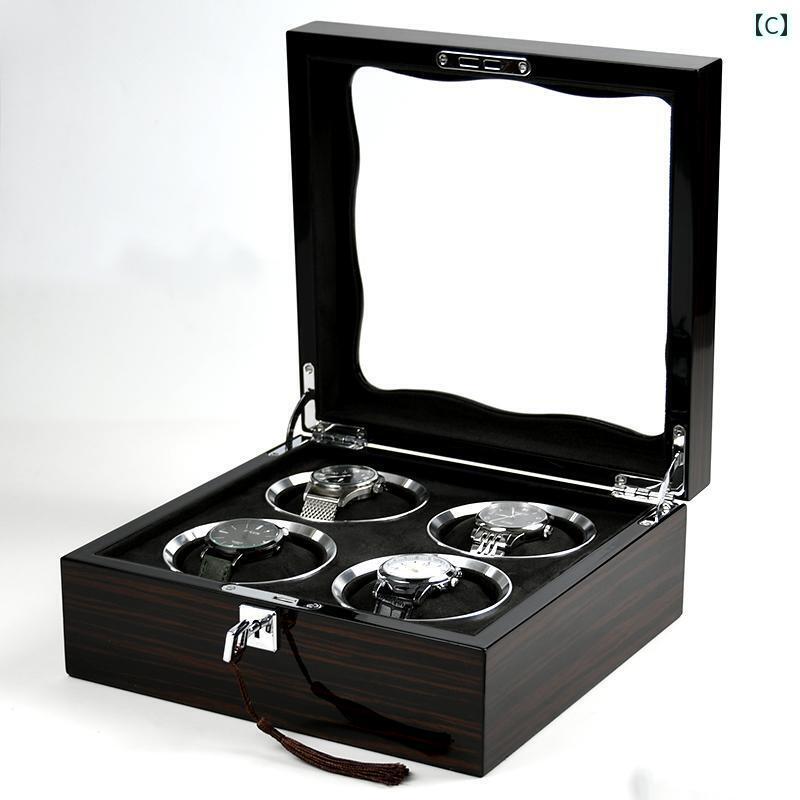 軽量 豪華 漆 塗り 時計 コレクション ボックス ロック 付き 黒檀 ビジネス マルチウォッチ 収納 家庭用 アクセサリー インテリア