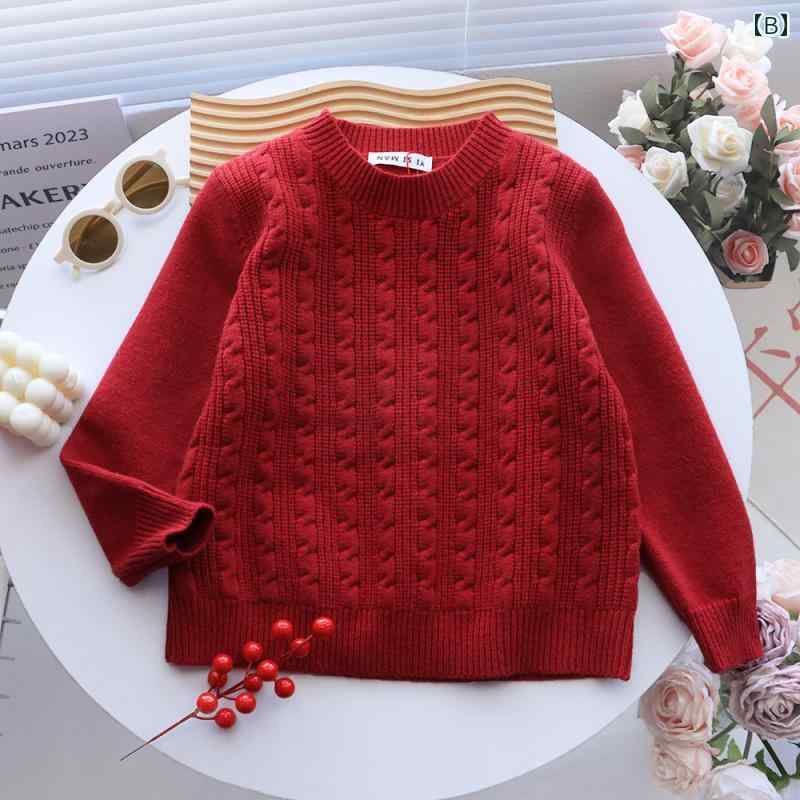 赤 セーター親子4人家族服装 秋冬 3人 母娘 お揃いコーデ ニットカーディガン フォーマル クリスマス