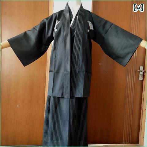 男性用 二 次元 レトロ 衣装 着物 日本の 武士 服 伝統 パフォーマンス 無地 シンプル おしゃれ チェック柄 男性用 二 次元 レトロ 衣装 着物 日本の 武士 服 伝統 パフォーマンス 無地 シンプル おしゃれ チェック柄