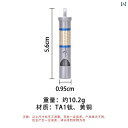 軽量で持ち運びが便利な.チタン製のアウトドア用ホイッスルサバイバルやトレーニング.ポータブル 登山やハイキングに金属製