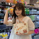 キャンバス バッグ レディース 小さめ 布 ハンドバッグ 通勤 ランチ 弁当箱入れ 弁当入れ かわいい イラスト 子供 キッズ