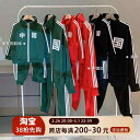 3人家族のスポーツウェア 中国 男の子と 女の子の スタイリッシュ 母と 娘の ジャージ スポーティー ロゴプリント