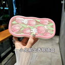 メガネケース バニー チューリップ 落下防止 サングラス 学生用 収納 ボックス ポーチ 花柄 うさぎ クリア