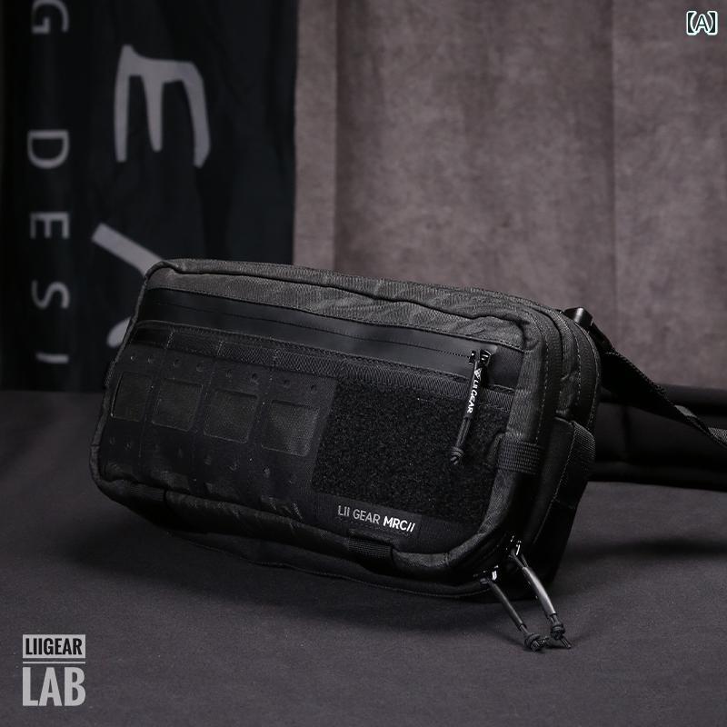 ショルダーバッグ ブラック パワー ホース アウトドア 多機能 拡張 メッセンジャー チェスト バッグ第 ..