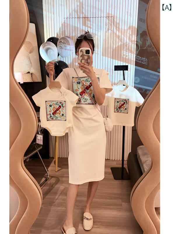 楽天LINEAR shop親子 春夏 Tシャツ カットソー スタイル ペアルック コーディネート お揃い カジュアル ファミリー かわいい