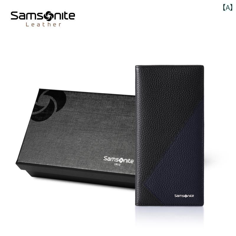 サムソナイト メンズ ウォレット スタイリッシュ マルチ カード小銭入れ 運転 免許 証 カード パッケー..