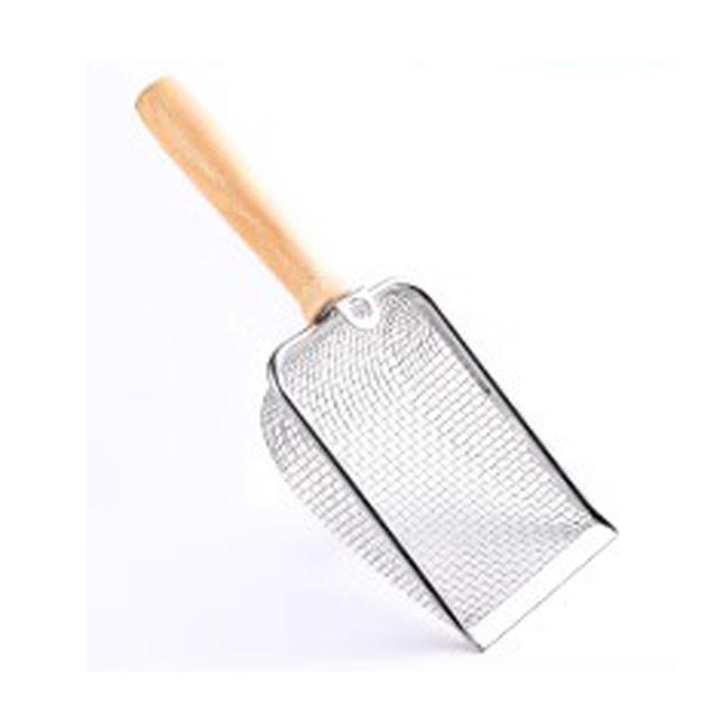 猫砂 スコップ 猫砂シャベル ステンレス製 大判サイズ 細かい網目 固まる猫砂用