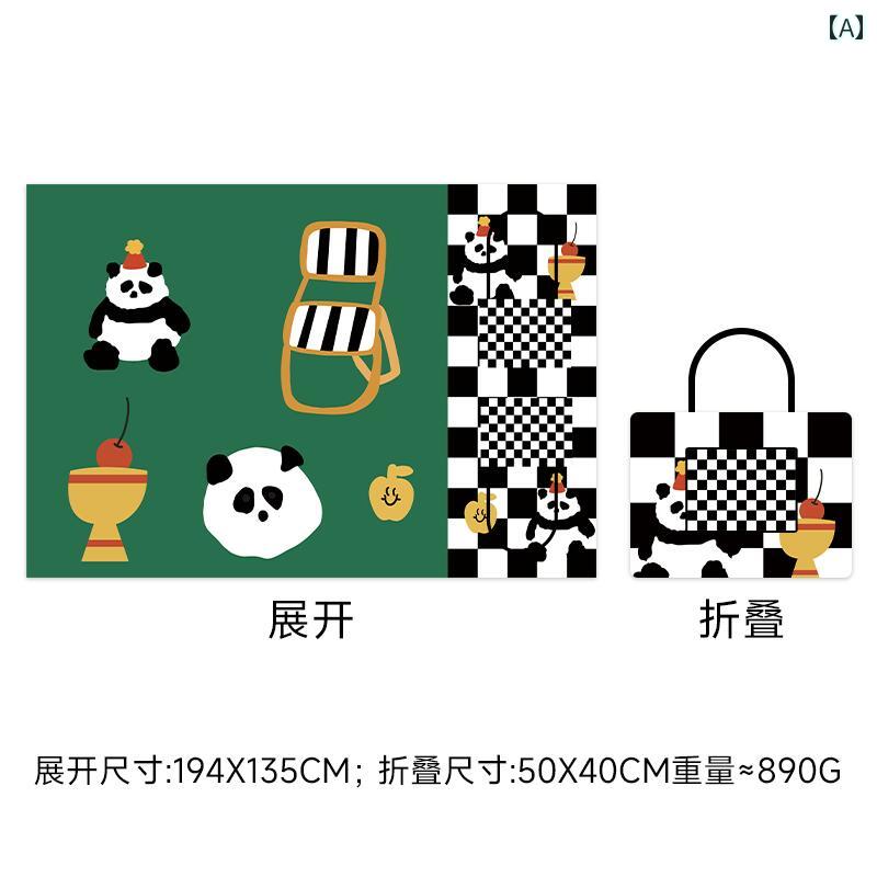 シングルショルダーバッグ ピクニック マット ポータブル 厚手 防水 芝生 屋外 キャンプ ビーチ オック..