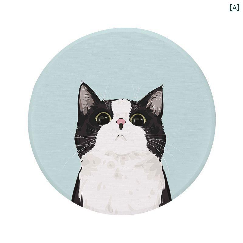 珪藻土コースターおしゃれかわいい猫...