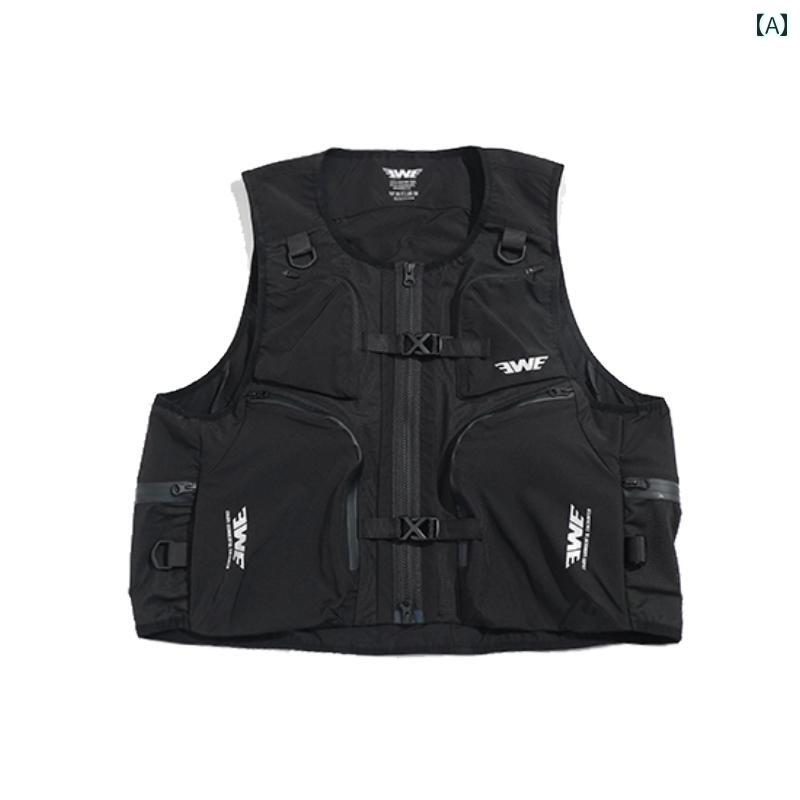 Vests - 2025 アウトドア マルチ ポケット ベスト 釣り 登山 四季 対応 多機能 メンズ ワーク.カラフルカラーオシャレ