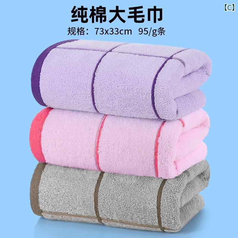 3 grandes toallas para el lavado de la cara de algodón para el hogar para adultos hombres y mujeres a tiempo parcial nuevo suave absorbente de algodón para el rostro interior baño sencillo — vista 3