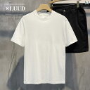 コーマ タイト ローズ コットン Tシャツ 無地 半袖 デイリー カジュアル ボトムス メンズトップス コーディネート