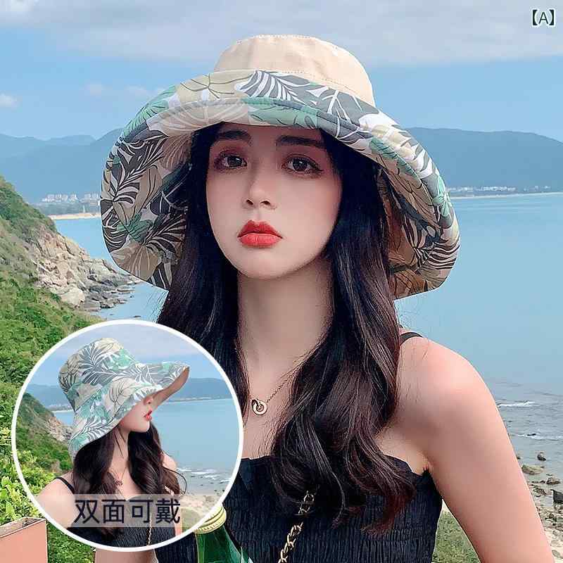 フィッシャーマン 夏用 つばの大きい サンハット レディース 日焼け防止 UV カット ニッチ かわいい おしゃれ カジュアル 主な素材: 綿サイズ: フリーサイズ.両面(防風ロープ付き)