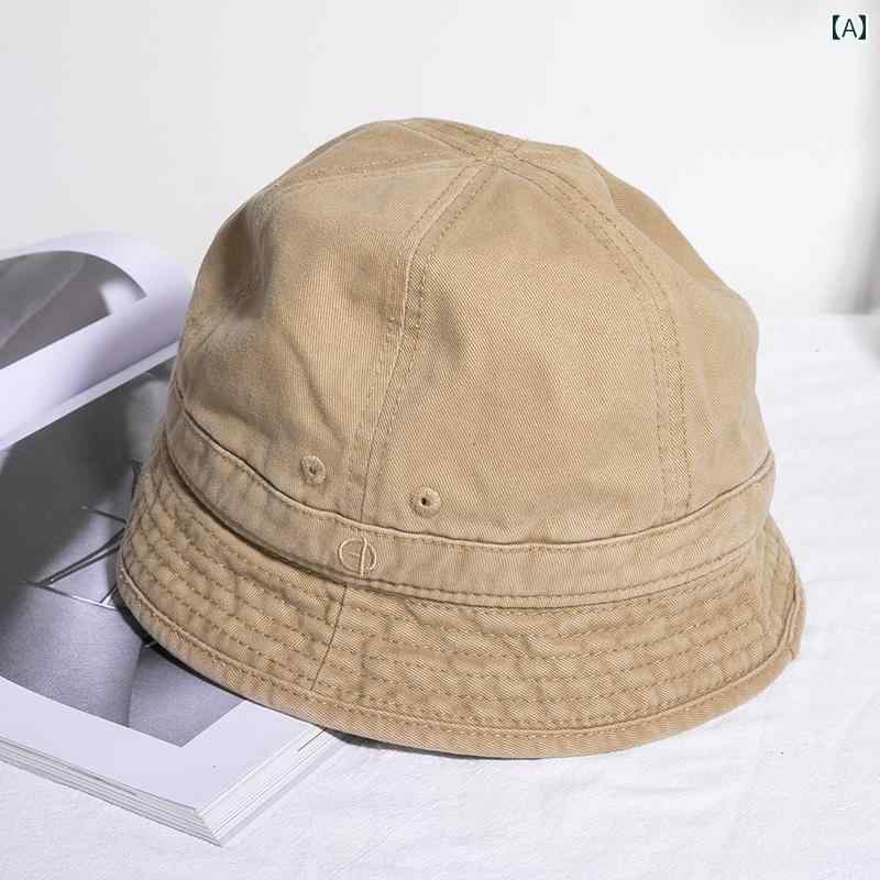 フィッシャーマン 女性 つばの短い 夏 バケットハット 日よけ 帽子 日焼け防止 日本 薄手 無地 シンプル カジュアル