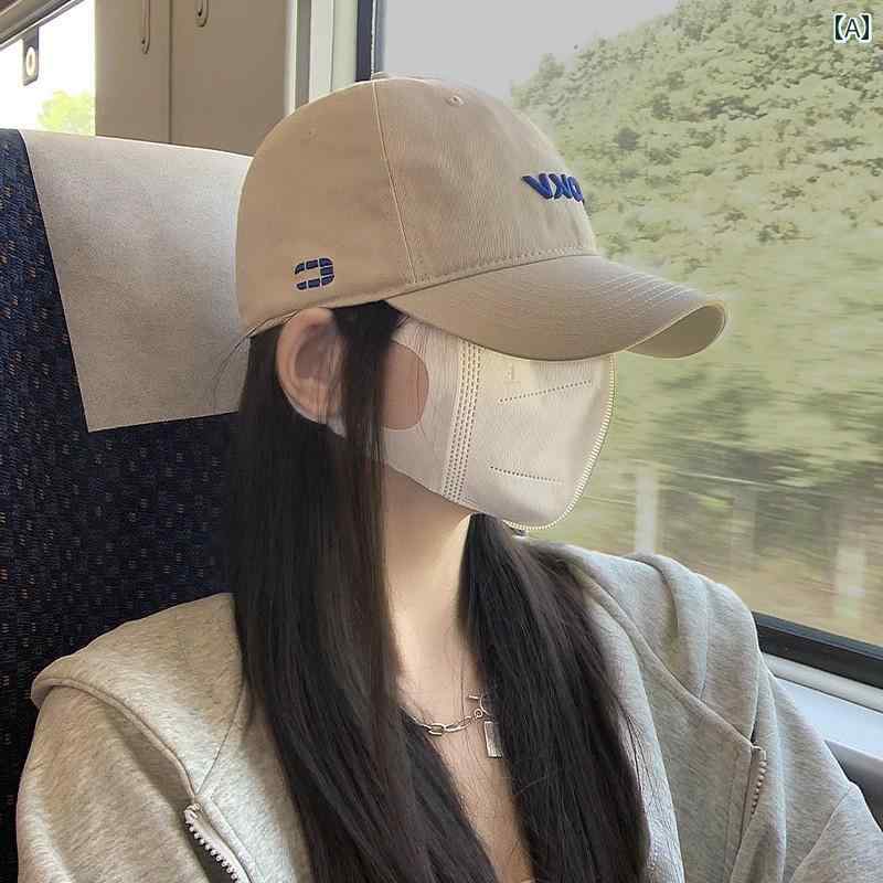 女性用 ディープ トップ ベージュ 帽子 夏 大きいサイズ 野球 帽 男性用 小さめの つば広 キャップ 付き ロゴ カジュアル