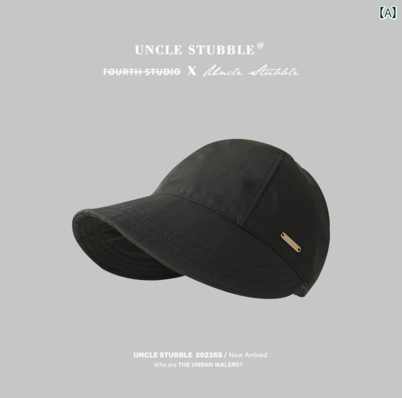 サンハット サンシェード 紫外線 防止 ダックビル キャップ 春秋 夏 星 漁師 日本語 韓国 無地 シンプ..