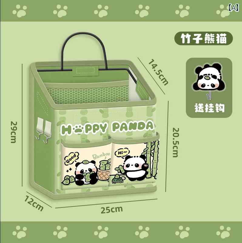 ジャイアントパンダ 収納 吊り下げ バッグ ドアの 後ろ 壁掛け 学生 寮 ラック 雑貨 生地 かわいい インテリア おしゃれ リビング バスルーム
