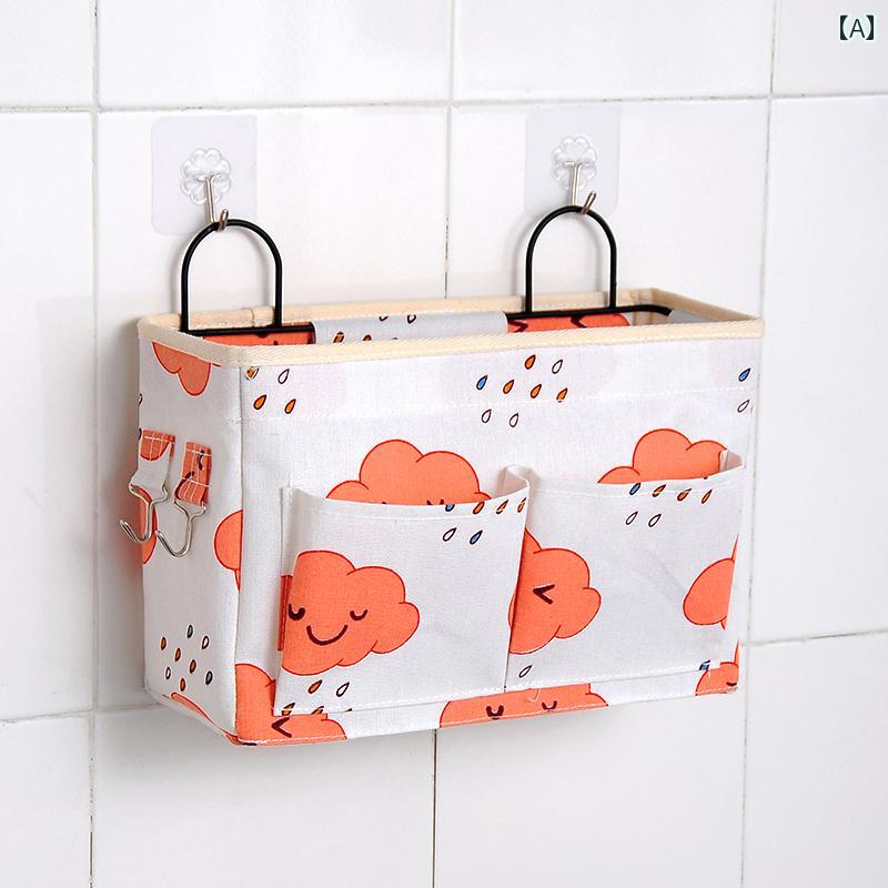 Wall Furniture - 工芸品 ベッド サイド 雑貨 収納 バッグ 壁掛け 布 かわいい インテリア おしゃれ リビング バスルーム 北欧風 カジュアル シンプル